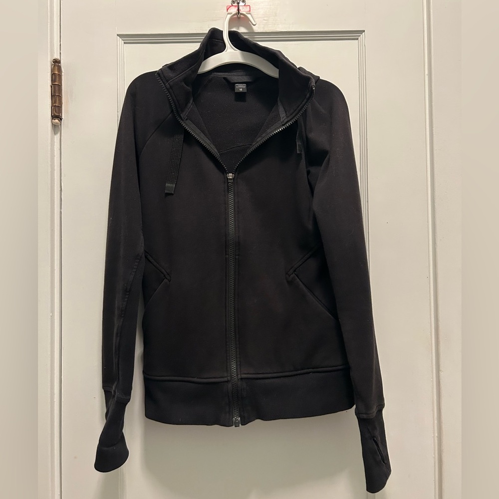 Black Zip-Up Hoodie